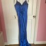 Royal blue debs dress Image 3