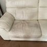 White Armchair & 2 Seater Sofa Image 3