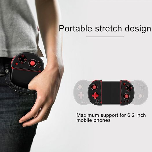Brand New Bluetooth Game Controller Gamepad With Practical Stretch Joystick Pad, For Galaxy, Htc, Moto, Other Android Smartphones And Tablets, Smart Tv, Set-top Box, Windows Pcs