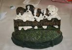 Cast iron Puppies doorstop