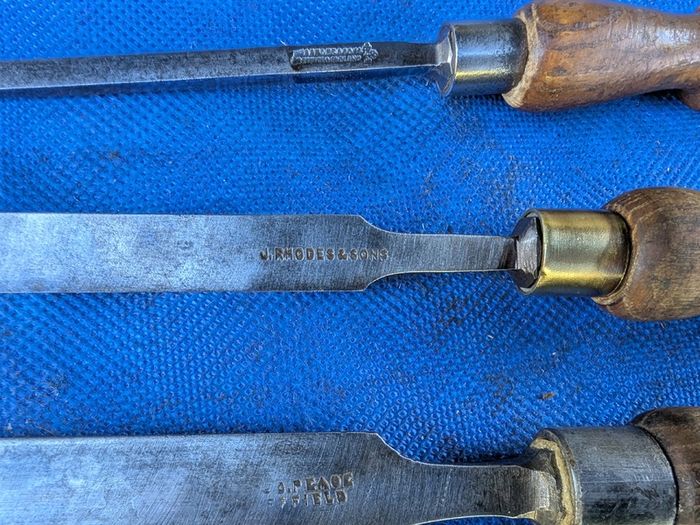 4 Cast Steel Firmer chisels