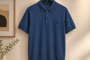 Fred Perry Knit Polo Shirt Wool Size 2XL