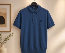 Fred Perry Knit Polo Shirt Wool Size 2XL
