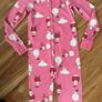 Next pink Christmas onesie age 12 worn once! Image 2