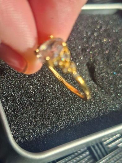 Beautiful Gold-plated S925 Sterling Silver Ring