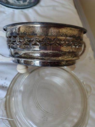 Vintage Casserole Dish and Stand.