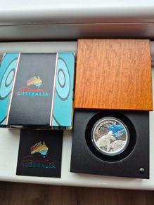 Discover Australia 2006 GREAT BARRIER REEF Sea Turtle 1 Oz Pure Silver