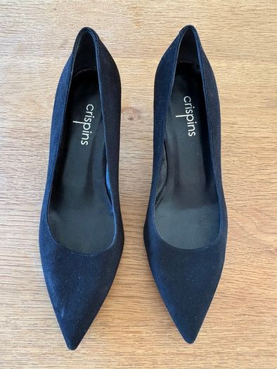 Black Suede Crispins Womens Medium heel shoes Size 9 (43)