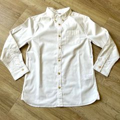 m&s white boys shirt