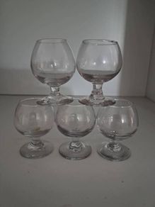 5 Miniature Balloon Shot Glasses