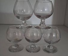 5 Miniature Balloon Shot Glasses