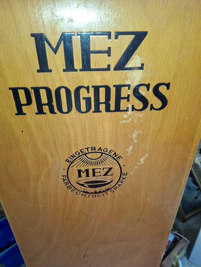Beautiful Rare Old MEZ Progress Advertising Cabinet with Numbered Drawers 1 to 10 with Contents