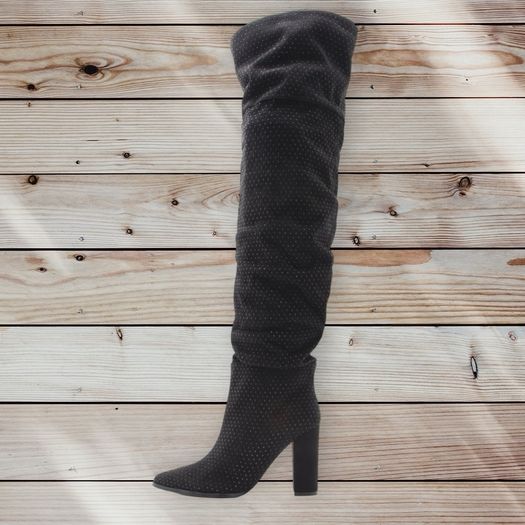 Anna Field Diamante Over The Knee Boots