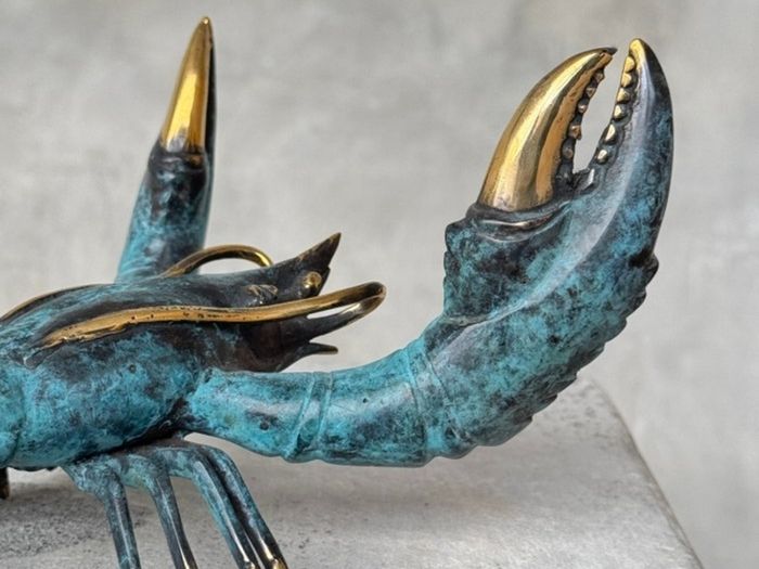 Hand Crafted Lobster (23cm) - Patinated Bronze