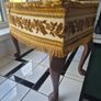 Vintage MidCentury 1950s Tapestry sewing box foorstool Image 7