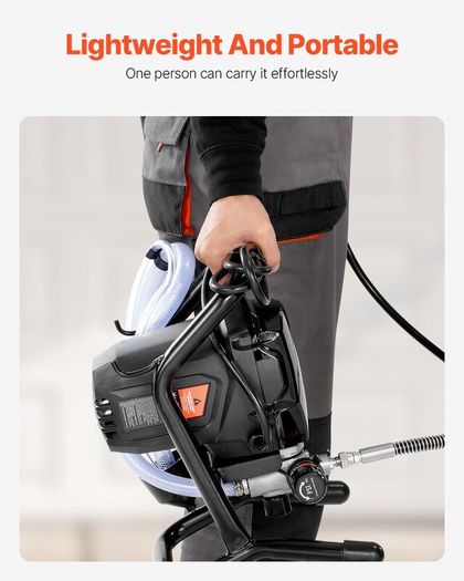 Stand Airless Paint Sprayer, 750W 3000PSI High Efficiency Electric Airless Sprayer, Fine And Even Painting Effect, Handheld Paint Sprayers for Home Interior and Exterior Furniture and Fences