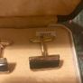 1940s vintage cuff links 9 carot gold on silver free postage Image 3