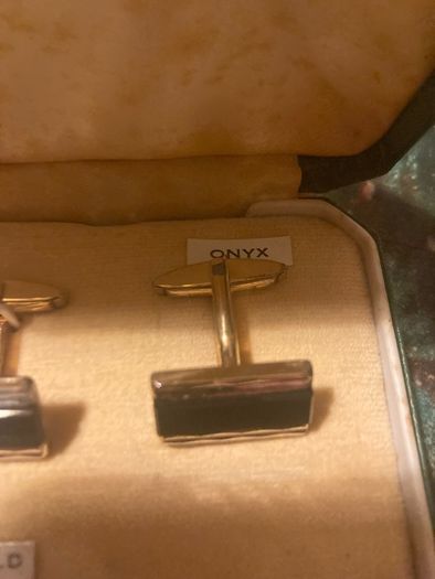 1940s vintage cuff links 9 carot gold on silver free postage