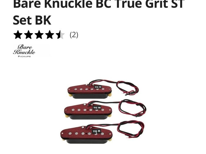 Bare Knuckle Boot Camp BC True Grit ST Set Single Coil fender Stratocaster pickups Set neck middle bridge electric guitar parts accessories