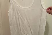 Vintage Bianca white scoop longline sleeveless top