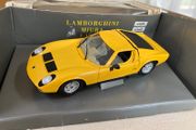 Lamborghini Miura Scale 1/18 Rare Yellow Polistil Defects