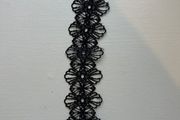 Crochet black bracelet