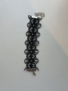 Crochet black bracelet