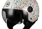 BHR 801 Multicolor Motorcycle Helmet Size M