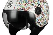 BHR 801 Multicolor Motorcycle Helmet Size M