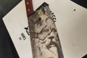 Cleaver Knife Engraved By Di'Casteel