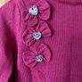 Girl's Roller Neck Pink Knitted Dress | Size 4 years Brand New Image 3