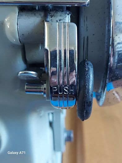 Novum Electric Sewing Machine with Sew-Tric Motor with Pedal and power supply, Round Pin Plug, A true Blast from the Past