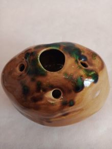 Vintage Achill Studio Pottery Flower Frog