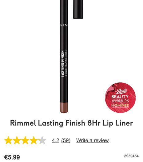 Rimmel Lasting Finish Lip Liner HALFPRICE