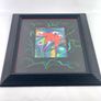 Vintage print of painting with parrots Image 4