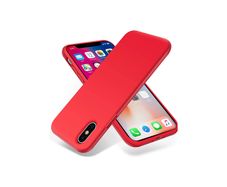 Liquid Silicone Case For iPhone X / XS Luxury Thin Soft Phone Cover New Red - FHT5IPXLK