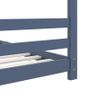 Kids Bed Frame Grey Solid Pine Wood 90x200 cm Image 6