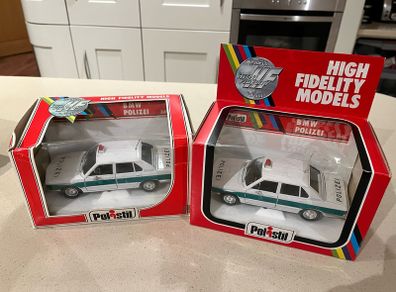 BMW 525 German Police 1/25 Polistil Rare