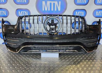 Front Bumper For A Mercedes Gle 2020-2024 Amg Line W167 With Gtr Grill C197 Black