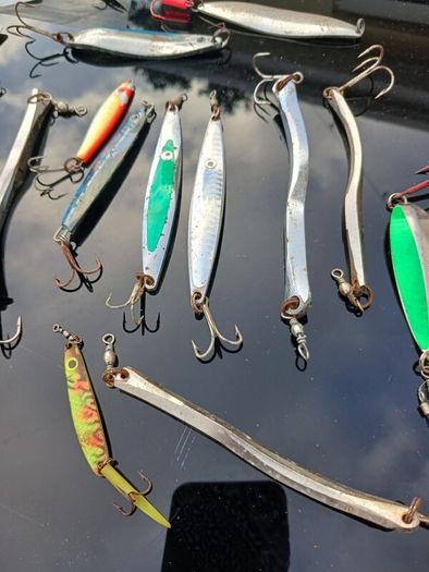 sea fishing lures selection .