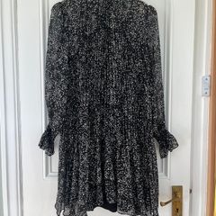 Maje Baby Doll Dress in Printed Silk
