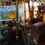 antique brass oil lamp stand Image 6