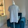 Ladies Navy & White Stripped Regatta Short Sleeved Tee Shirt Image 4