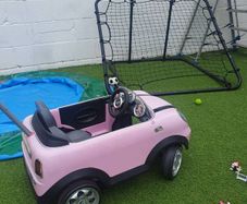 mini cooper push along car