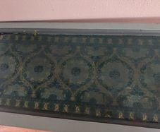 Gold Console Table with Decorative Top