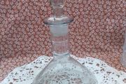 Flat Bottom Cut Glass Decanter