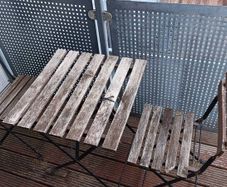 Balcony table and chairs