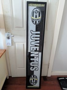 zidane jersey juventus scarf for sale in a frame