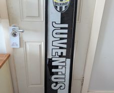 zidane jersey juventus scarf for sale in a frame