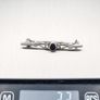 Whitby Jet Silver Brooch Image 8